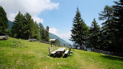Am Aussichtspunkt Dolomitenblick