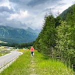 Ein kurzer Teil der Wanderung zum Wasserfall folgt der Straße