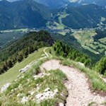 Westseitiger Abstieg vom Piz da Peres