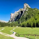 Das malerische Langental bei Gröden