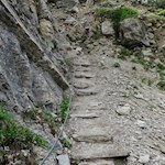 Seilgesicherte Passage