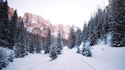 Vor malerischer Kulisse in Richtung Ütia Ciampcios