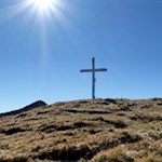 Das neue Gipfelkreuz der Einachtspitze