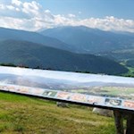 Panoramatafel auf dem Weg zur Kiener Alm