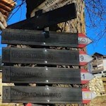 Unsere Wanderung ist gut ausgeschildert