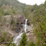 Der untere Barbianer Wasserfall stürzt etwa 85 m in die Tiefe