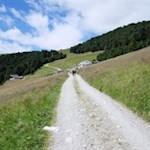 Hike to Rifugio Chiusa mountain hut. Almost there.