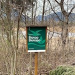 Der Apfelweg führt durch mehrere Biotope