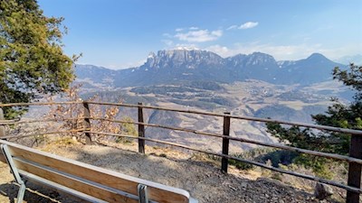 Atzwanger Aussicht mit Blick auf den Schlern