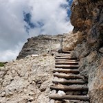 Abstieg vom Col dala Pieres