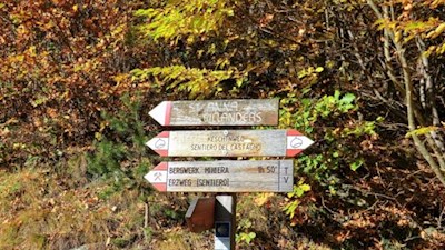 Der Keschtnweg ist bestens markiert