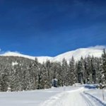 Das tiefverschneite Sextner Hochmoos