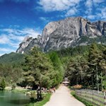 Am Huber Weiher vorbei in Richtung Tuffalm