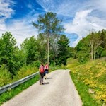 Im steten Anstieg in Richtung Gugge