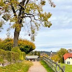 Rückwärtsgewandter Blick von Maria Himmelfahrt nach Oberbozen