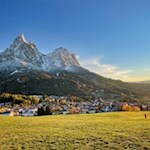 Seis vor der Kulisse des Schlern