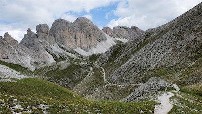 Der Tullen ist die höchste Erhebung in den Aferer Geislern
