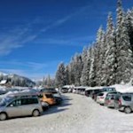 Parkplatz auf dem Kreuzbergpass