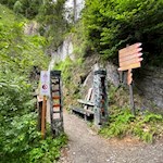 Der Weg zu den Luttacher Wasserfällen ist bestens ausgeschildert