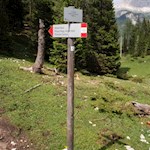 Sul sentiero n. 122 del monte Piana