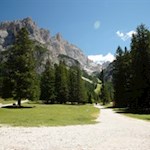 Junction behind the Capanna Alpina mountain hut
