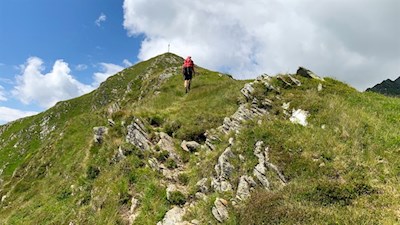 Anstieg auf das Ratschinger Kreuz