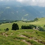 Über den grünen Bergrücken auf den Monte Pic