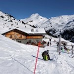 Hinter der Getrumalm zweigt der Urlesteig ab