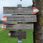 Der Natur- und Kulturweg ist gut ausgeschildert