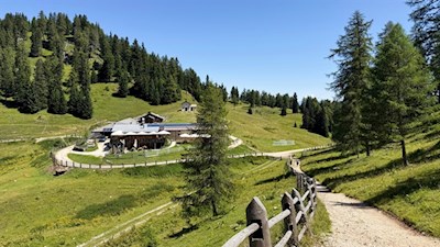 Romeno Alm am Fuße des Roen