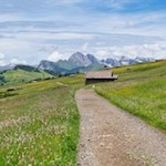Auch auf dem Rückweg von der Laurinhütte öffnen sich schöne Ausblicke