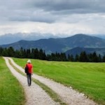Der Rückweg von der Göma Hütte erfolgt auf dem Hinweg
