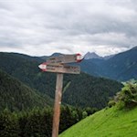 Unsere Wanderung ist gut ausgeschildert