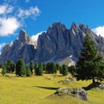 Ein Meisterwerk der Natur, die Geisler im Naturpark Puez-Geisler