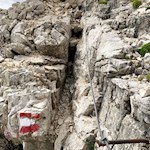 Seilgesicherter Anstieg auf den Para dai Giai