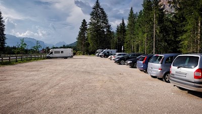 Car park at Punt de Sciaré