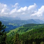 Blick auf den Naturpark Schlern-Rosengarten