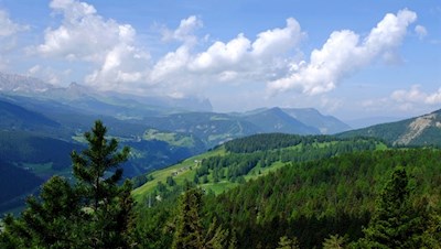 Blick auf den Naturpark Schlern-Rosengarten