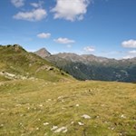 Blick auf das Schrotthorn nahe der Lorenzischarte