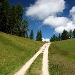 Sanft windet sich der Weg durch die nahezu unberührte Natur