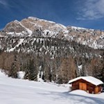 Verträumte Grödner Winterlandschaft