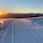 Sonnenuntergang auf der Rodenecker Alm