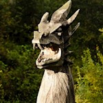 Ein Drache wacht über Schloss Welsperg...