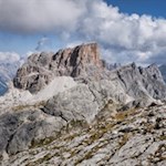 View of the Averau from Croda Negra