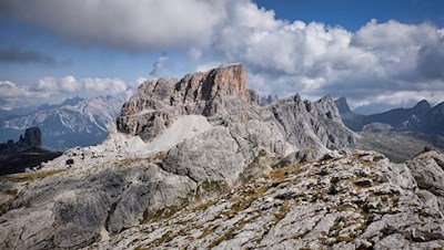 View of the Averau from Croda Negra