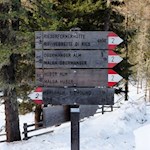 Die Wanderung zur Huber Alm ist bestens ausgeschildert