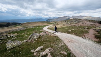 Der Weg auf das Rittner Horn erfreut sich auch bei Radfahrern großer Beliebtheit