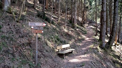 Die Wanderung zum Fonteklaus ist gut ausgeschildert