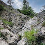 Rope-secured ascent to the Kaiserstein