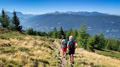 Der Rückweg vom Terner Jöchl erfolgt auf dem Hinweg